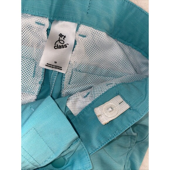 Art Class Boys Shorts 10-12 Shorts Golf UPF Sport Atheltic Light Teal Blue - Picture 8 of 13